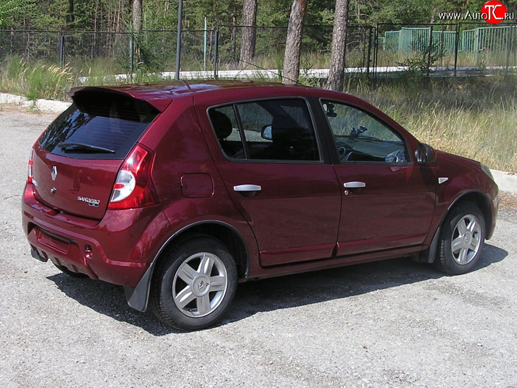 4 649 р. Спойлер Kart RS 2 Renault Sandero (BS) (2009-2014) (Неокрашенный)  с доставкой в г. Омск