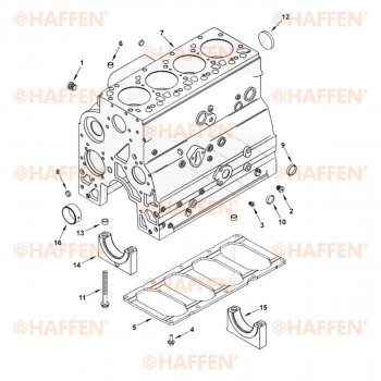 106 999 р. Блок цилиндров (4ISBe, 4ISDe V=4.5) HAFFEN Higer KLQ 6128 автобус (2019-2024)  с доставкой в г. Омск. Увеличить фотографию 9