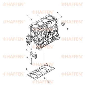 92 999 р. Блок цилиндров ISF 3.8 (Евро 4) HAFFEN Foton Sauvana (2014-2020)  с доставкой в г. Омск. Увеличить фотографию 6