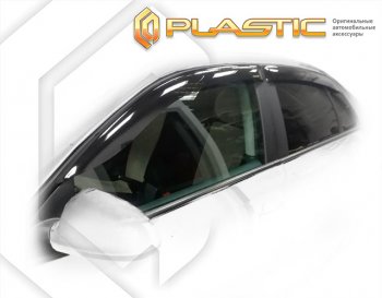 1 839 р. Дефлектора окон CA-Plastic Volkswagen Jetta A5 седан (2005-2011) (Classic полупрозрачный, Без хром. молдинга)  с доставкой в г. Омск. Увеличить фотографию 1