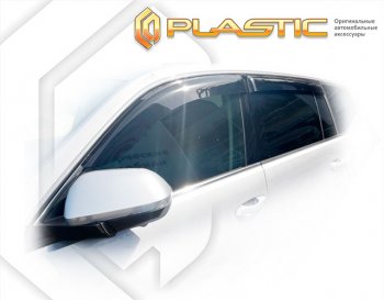 2 079 р. Дефлектора окон CA-Plastic Volkswagen Teramont CA1 дорестайлинг (2016-2020) (Classic полупрозрачный, Без хром. молдинга)  с доставкой в г. Омск. Увеличить фотографию 1