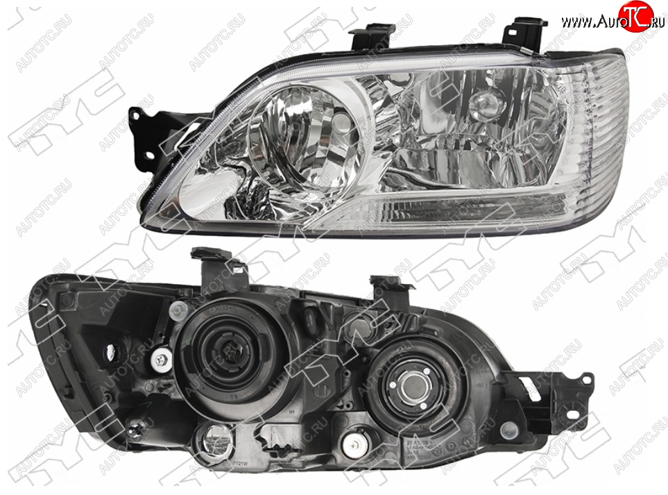 8 999 р. Левая фара (под 2 лампочки) TYC Mitsubishi Lancer Cedia 9 CS универсал (2000-2003)  с доставкой в г. Омск