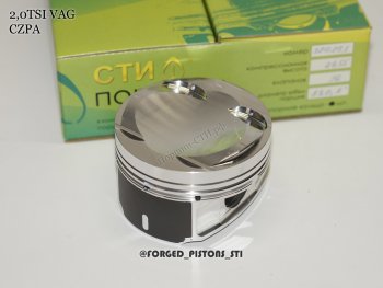 20 999 р. Поршни (VolksWagen 2,0 CZPA под палец 23/51мм кольца 1,2/1,5/2,0) СТИ  Audi A3 (8VS седан,  8VA хэтчбэк 5 дв.,  8V1,  8Y седан,  8Y хэтчбэк 5 дв.), Q2 (GA), Seat Ateca 5FP, Skoda Ateca (5FP), Volkswagen Passat (B8,  B8.5), T-Roc (универсал), Tiguan (Mk2) (диаметр поршня: 82.5 мм)  с доставкой в г. Омск. Увеличить фотографию 2