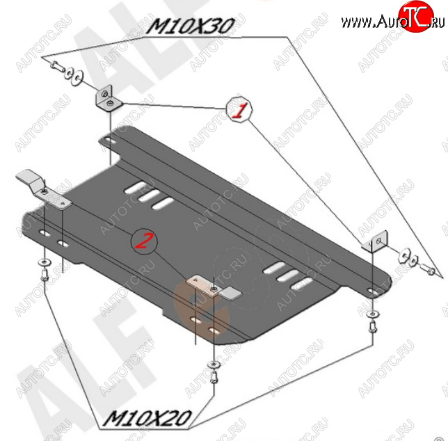 8 499 р. Защита картера двигателя и КПП Alfeco  Chevrolet Spark  M200,250 (2005-2010) (Алюминий 4 мм)  с доставкой в г. Омск