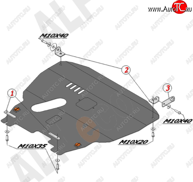 16 599 р. Защита картера двигателя и КПП Alfeco  Chevrolet Aveo  T200 (2002-2008) хэтчбек 5 дв, седан (Алюминий 4 мм)  с доставкой в г. Омск