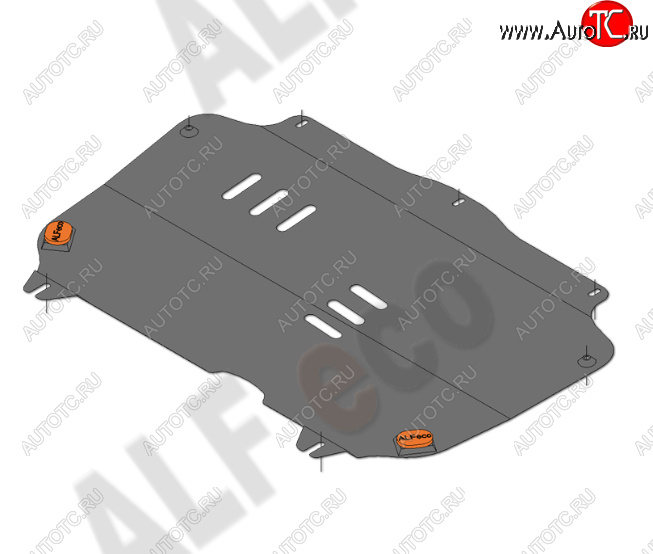 9 199 р. Защита картера двигателя и КПП Alfeco  Chevrolet Spark  M300 (2010-2015) дорестайлинг (Алюминий 4 мм)  с доставкой в г. Омск