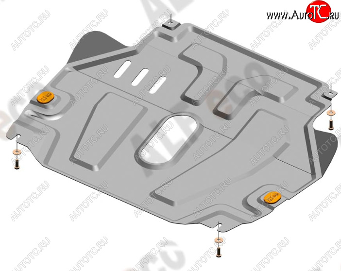 11 799 р. Защита картера двигателя и КПП Alfeco  Chevrolet Aveo  T300 (2011-2015) седан, хэтчбек (Алюминий 4 мм)  с доставкой в г. Омск