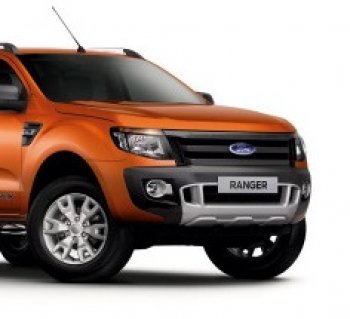 Защитная сетка в бампер (ячейка 4х10 мм.) Alfeco Премиум Ford Ranger RapCab дорестайлинг (2011-2016)