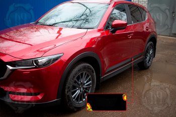 1 269 р. Передний левый молдинг на дверь Русская Артель Mazda CX-5 KF (2016-2024) (Поверхность глянец, Неокрашенный)  с доставкой в г. Омск. Увеличить фотографию 1