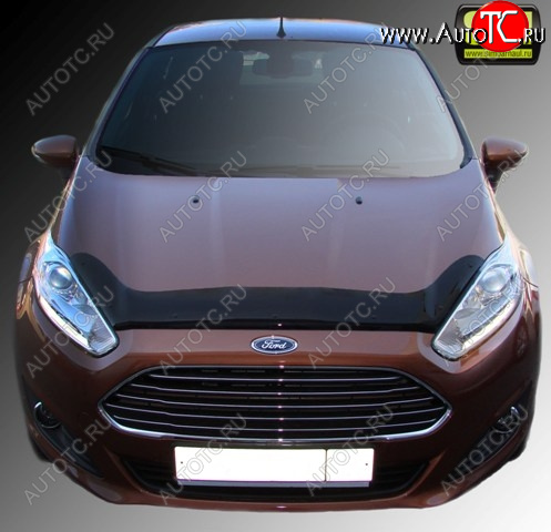 4 599 р. Дефлектор капота SIM Ford Fiesta 6 хэтчбэк 3 дв. рестайлинг (2012-2019)  с доставкой в г. Омск