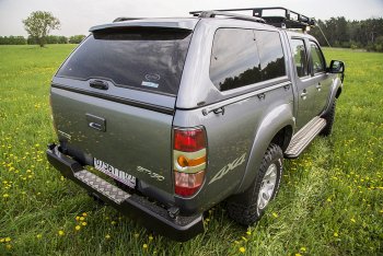 33 999 р. Бампер задний силовой РИФ  Ford Ranger (2003-2009), Mazda BT-50 (2006-2011) (С квадратом под фаркоп)  с доставкой в г. Омск. Увеличить фотографию 2