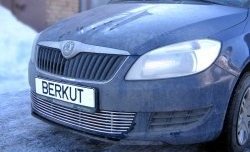 Декоративная вставка воздухозаборника Berkut Skoda Fabia Mk2 универсал дорестайлинг (2007-2010)