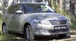 1 999 р. Защитная сетка решетки переднего бампера РА Skoda Fabia Mk2 универсал рестайлинг (2010-2014)  с доставкой в г. Омск. Увеличить фотографию 3