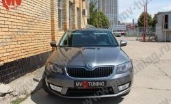 1 149 р. Комплект ресничек на фары Sport Skoda Octavia A7 дорестайлинг лифтбэк (2012-2017) (Неокрашенные)  с доставкой в г. Омск. Увеличить фотографию 2