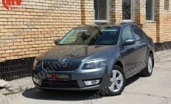 1 149 р. Комплект ресничек на фары Sport Skoda Octavia A7 дорестайлинг лифтбэк (2012-2017) (Неокрашенные)  с доставкой в г. Омск. Увеличить фотографию 3