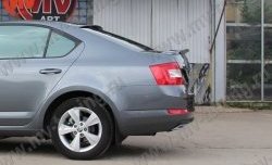 5 849 р. Спойлер RS Skoda Octavia A7 дорестайлинг лифтбэк (2012-2017) (Неокрашенный)  с доставкой в г. Омск. Увеличить фотографию 6