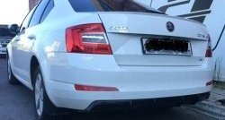 6 199 р. Накладка на задний бампер Rieger Style Skoda Octavia A7 дорестайлинг универсал (2012-2017) (Неокрашенная)  с доставкой в г. Омск. Увеличить фотографию 6