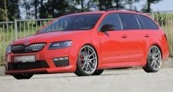 6 999 р. Пороги накладки R-Style Skoda Octavia A7 дорестайлинг лифтбэк (2012-2017) (Неокрашенные)  с доставкой в г. Омск. Увеличить фотографию 4