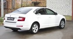 899 р. Реснички на фонари RA Skoda Octavia A7 дорестайлинг лифтбэк (2012-2017) (Неокрашенные)  с доставкой в г. Омск. Увеличить фотографию 2