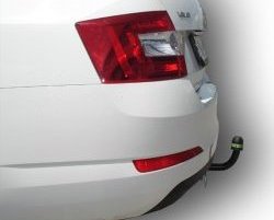 16 349 р. Фаркоп Лидер Плюс.  Skoda Octavia  A7 (2012-2020) дорестайлинг лифтбэк, рестайлинг лифтбэк (Без электропакета)  с доставкой в г. Омск. Увеличить фотографию 3