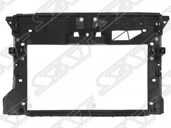 3 789 р. Рамка радиатора (телевизор) SAT Skoda Rapid NH3 дорестайлинг лифтбэк (2012-2017) (Неокрашенная)  с доставкой в г. Омск. Увеличить фотографию 1