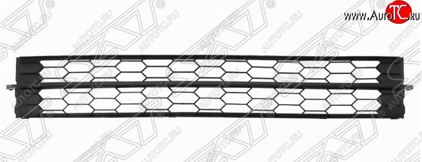 849 р. Решётка в передний бампер SAT Skoda Rapid NH1 хэтчбэк дорестайлинг (2012-2017)  с доставкой в г. Омск