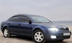 1 649 р. Реснички на фары CT Skoda Superb седан 3U дорестайлинг (2001-2006) (Неокрашенные)  с доставкой в г. Омск. Увеличить фотографию 3