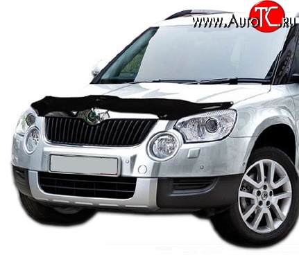 2 199 р. Дефлектор капота NovLine Skoda Yeti (2009-2013)  с доставкой в г. Омск