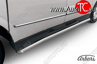 12 869 р. Защита порогов Arbori SSANGYONG Actyon Sport (2012-2025)  с доставкой в г. Омск