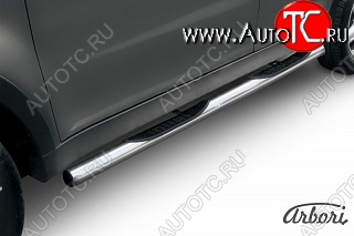 14 579 р. Защита порогов Arbori  SSANGYONG Actyon (2010-2013) дорестайлинг  с доставкой в г. Омск