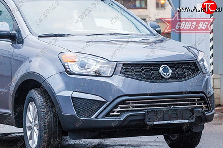 8 414 р. Декоративный элемент воздухозаборника Souz-96 (d16) SSANGYONG Actyon рестайлинг (2013-2021)  с доставкой в г. Омск