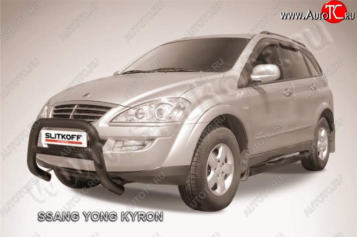 20 449 р. Кенгурятник низкий d76  SSANGYONG Kyron (2005-2007) дорестайлинг (Цвет: серебристый)  с доставкой в г. Омск