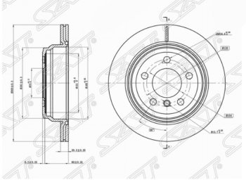 Задний тормозной диск SAT  Musso, Rexton  Y200