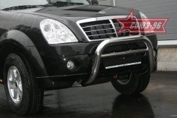 Защита переднего бампера Souz-96 (d76) SSANGYONG Rexton Y250 (2006-2012)