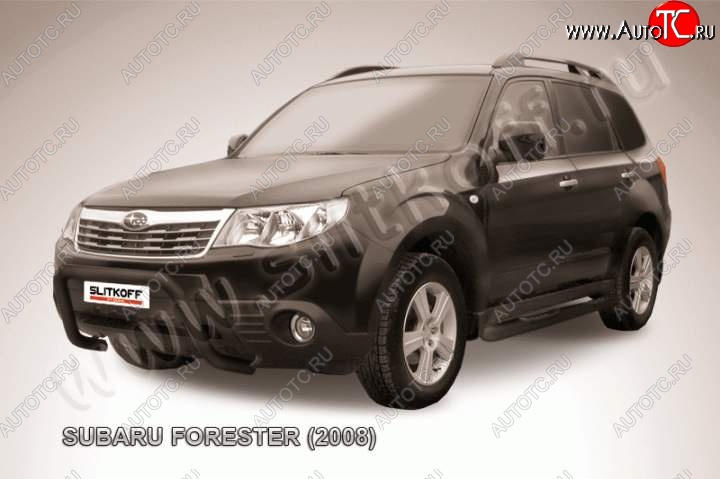 14 549 р. Кенгурятник d57 низкий рама  Subaru Forester  SH (2008-2013) (Цвет: серебристый)  с доставкой в г. Омск