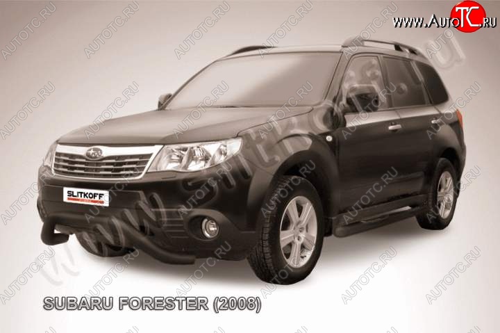 15 799 р. Кенгурятник d76 мини Subaru Forester SH (2008-2013) (Цвет: серебристый)  с доставкой в г. Омск