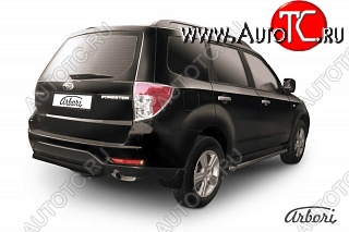 7 019 р. Защита заднего бампера Arbori Subaru Forester SH (2008-2013)  с доставкой в г. Омск