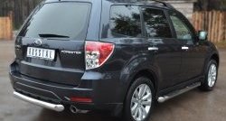 15 399 р. Одинарная защита заднего бампера из трубы диаметром 76 мм SLITKOFF Subaru Forester SH (2008-2013)  с доставкой в г. Омск. Увеличить фотографию 4