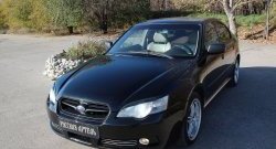 669 р. Реснички на фары RA Subaru Legacy BL/B13 дорестайлинг седан (2003-2006) (Неокрашенные)  с доставкой в г. Омск. Увеличить фотографию 2