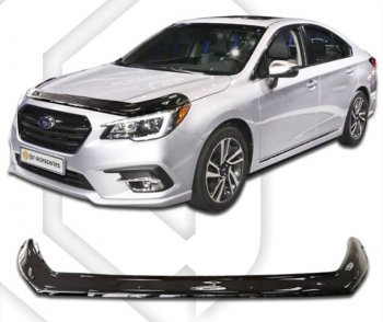 Дефлектор капота CA-Plastiс exclusive Subaru (Субару) Legacy (Легаси)  BN/B15 (2017-2024) BN/B15 рестайлинг седан