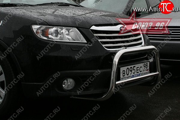 11 789 р. Защита переднего бампера Souz-96 (d60) Subaru Tribeca (2008-2014)  с доставкой в г. Омск