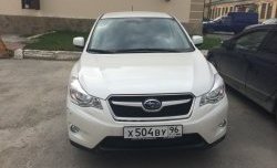 1 469 р. Сетка на бампер Russtal (черная) Subaru XV GP/G33 дорестайлинг (2012-2016)  с доставкой в г. Омск. Увеличить фотографию 2