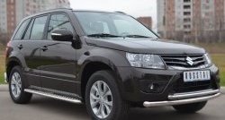 30 999 р. Широкая защита порогов (5 дв.) SLITKOFF  Suzuki Grand Vitara  JT 5 дверей (2012-2016) 2-ой рестайлинг  с доставкой в г. Омск. Увеличить фотографию 4