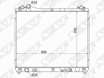 Радиатор двигателя SAT Suzuki Grand Vitara JT 3 двери дорестайлинг (2005-2008)