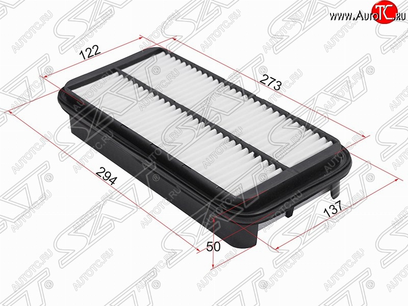359 р. Фильтр воздушный двигателя SAT (294х137х50 mm)  Suzuki Escudo  1 (1988-1997) дорестайлинг, рестайлинг  с доставкой в г. Омск