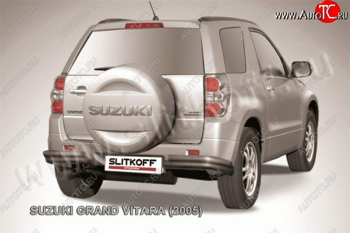 5 999 р. Уголки d57+d42 двойные  Suzuki Grand Vitara  JT 3 двери (2005-2008) дорестайлинг (Цвет: серебристый)  с доставкой в г. Омск