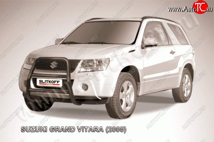 15 949 р. Кенгурятник d57 высокий Suzuki Grand Vitara JT 3 двери дорестайлинг (2005-2008) (Цвет: серебристый)  с доставкой в г. Омск