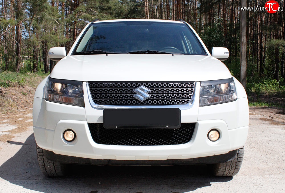 559 р. Реснички фары RA  Suzuki Grand Vitara ( JT 3 двери,  JT 5 дверей) (2008-2012) 1-ый рестайлинг, 1-ый рестайлинг (Неокрашенные)  с доставкой в г. Омск