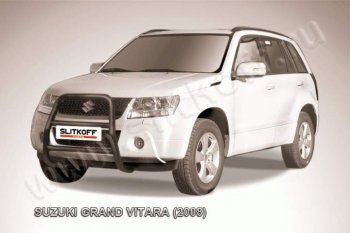 15 949 р. Кенгурятник d57 высокий Suzuki Grand Vitara JT 5 дверей дорестайлинг (2005-2008) (Цвет: серебристый)  с доставкой в г. Омск. Увеличить фотографию 1