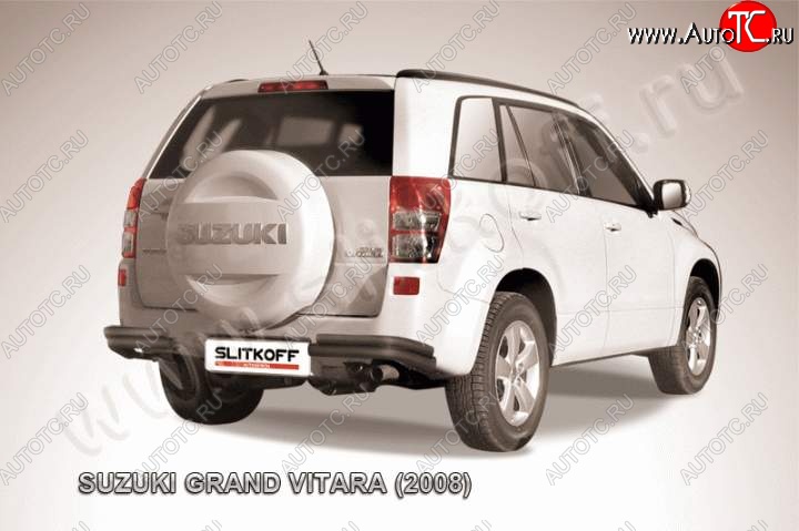 5 999 р. Уголки d57+d42 двойные  Suzuki Grand Vitara  JT 5 дверей (2008-2012) 1-ый рестайлинг (Цвет: серебристый)  с доставкой в г. Омск